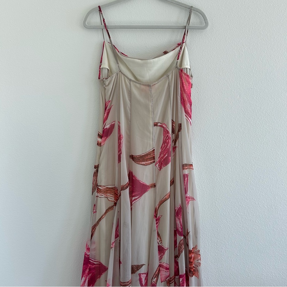Rococo Sand White Pink Maxi Dress NEW - Picture 7 of 13